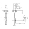 Смеситель Gessi Gessi316 54001#707 на раковину черный