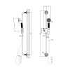 Душевой гарнитур Gessi Venti20 65144#710 настенный латунь