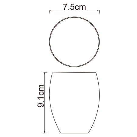 Стакан для зубных щеток WasserKRAFT 6728