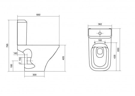 Унитаз-компакт напольный с бачком Santek Лайн 1WH501573 белый с сиденьем микролифт безободковый каскадный смыв