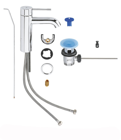 Смеситель Grohe Essence 23589001 на раковину хром