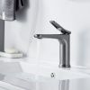 Смеситель Shevanik S4701T на раковину оружейная сталь