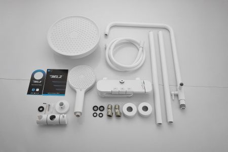 Душевая стойка Belz B713 B25713-8 настенная цвет белый