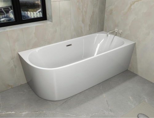 Ванна акриловая Cerutti SPA CT10091 170х75 отдельностоящая асимметричная - фото 2
