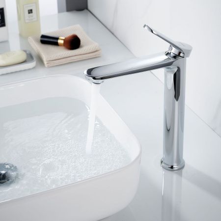 Смеситель для раковины Shevanik S43 S4311 на столешницу хром