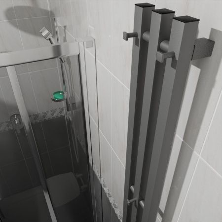 Полотенцесушитель электрический Маргроид Inaro3v профильный Inaro3v-12012-1081-7024 15х120 серый