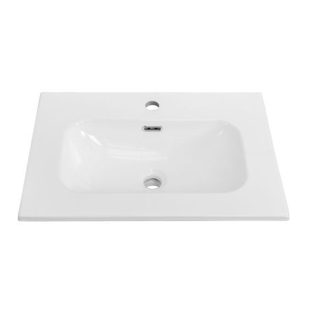 Раковина керамическая Cezares ECO CZR-8073-60 60х50 подвесная цвет белый 1 отверстие под смеситель