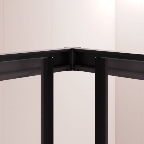 Душевой уголок RGW Passage 350803000-14 100х100 стекло прозрачное профиль черный без поддона - фото 5