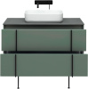 Тумба под раковину Allen Brau Reality 1.32007.CGM 100х46х50 подвесная цвет зеленый/серый