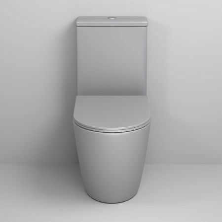 Унитаз напольный с бачком Grossman Color GR-4480GLMS светло-серый с сиденьем микролифт безободковый каскадный смыв