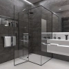 Душевой уголок Veconi Rovigo RV073B-8080-01-C4 80х80 стекло прозрачное профиль черный без поддона