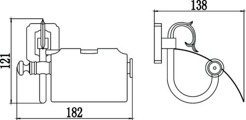 Бумагодержатель Savol S-006451 - фото 2