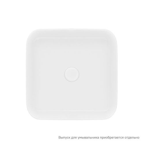 Раковина керамическая IDDIS Bridge BRIWS04i27 39х39 накладная цвет белый без отверстий под смеситель - фото 3