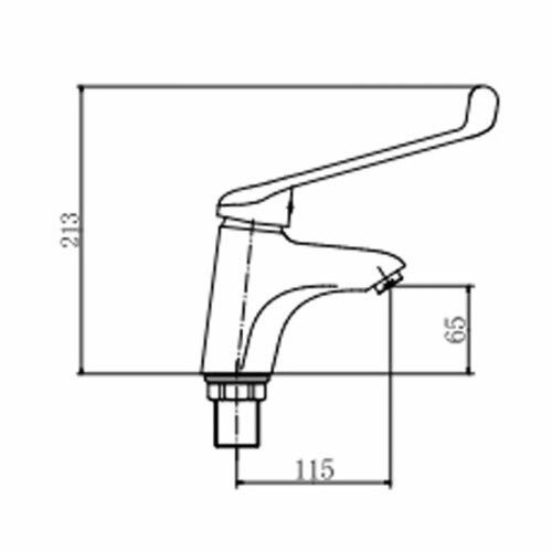 Смеситель Fashun A1054 на раковину хром - фото 3