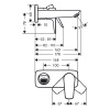 Смеситель для раковины Hansgrohe Talis E 71732000 встраиваемый в стену хром
