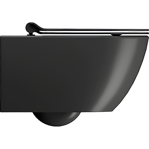 Чаша унитаза подвесная GSI Pura 881526_УЦ/4 цвет черный матовый без сиденья безободковая душевой смыв (неровность при окраске и уколы) - фото 2
