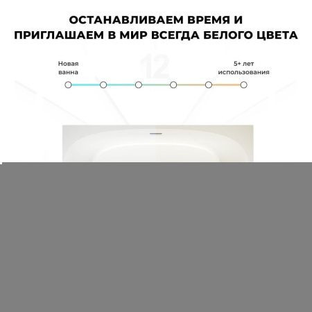 Ванна акриловая Wellsee Belle Spa 2.0 235803000 160х75 пристенная асимметричная с каркасом