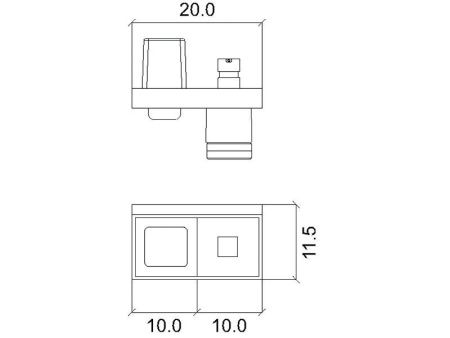 Комплект аксессуаров Inda INDISSIMA BARRA 200A67MNS