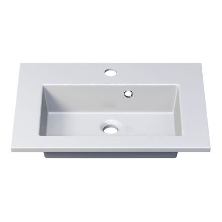 Раковина керамическая Uperwood Aurora RAurora50wg 50х40 полувстраиваемая цвет белый