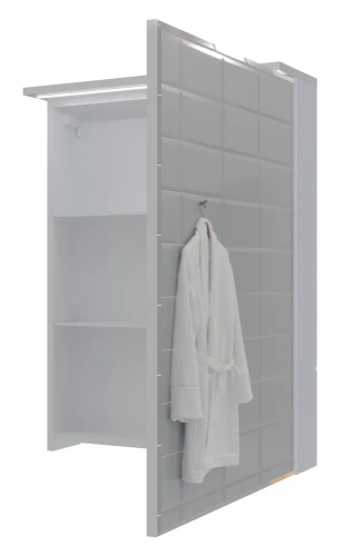 Зеркало-шкаф 1MarKa Соната Ц0000007617 60х22х82 подвесной цвет белый - фото 4 Зеркало-шкаф 1MarKa Соната Ц0000007617 60х22х82 подвесной цвет белый - фото 4