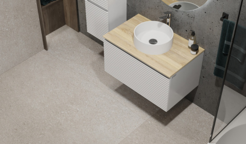 Тумба под раковину Jorno COSSETY Coss.01.80/P/W-DG/JR 79х50х46 подвесная цвет белый - фото 2