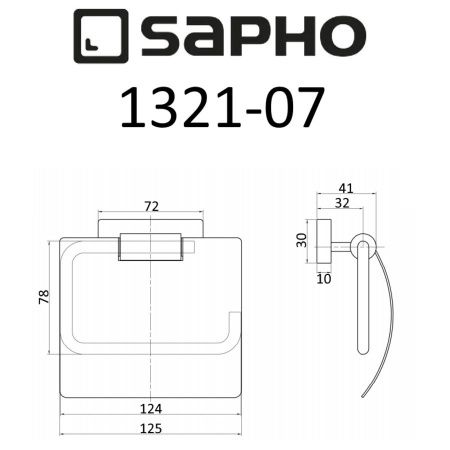 Бумагодержатель Sapho OLYMP 1321-07