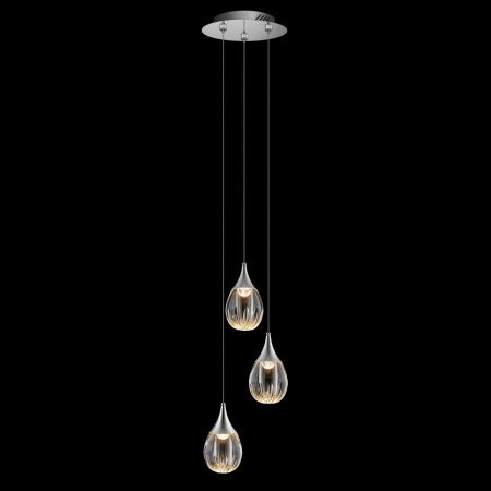 Светильник подвесной Delight Collection Stilla (Стилла) MD24001004-3A chrome/clear