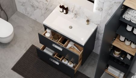 Тумба под раковину Velvex ORLANDO tnORL.80-232 80х40 напольная цвет серый