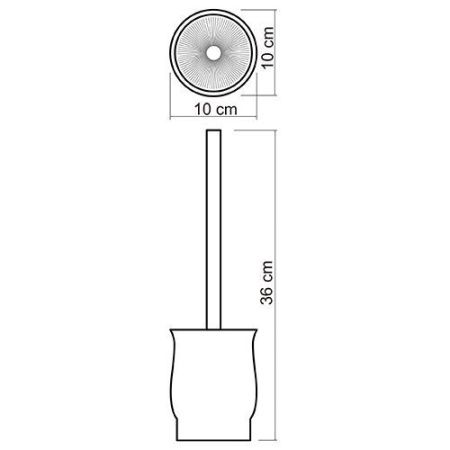 Ершик для унитаза WasserKRAFT C186