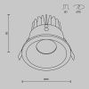 Светильник встраиваемый Maytoni Technical Zoom DL034-L12W4K-W