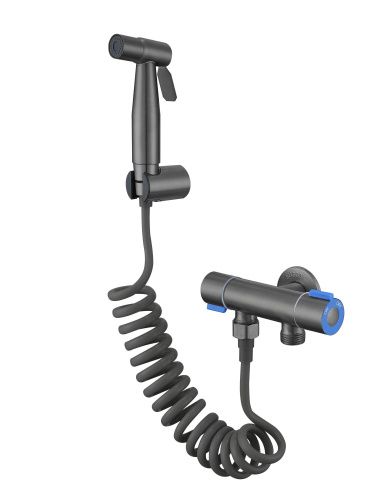 Гигиенический душ со смесителем Fmark FS-FXQ01Q графит - фото 2