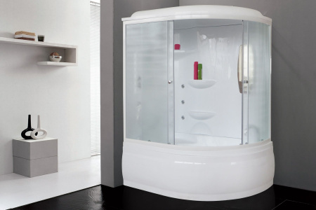 Душевой бокс Royal Bath ALP RB140ALP-C-L 140х95 асимметричная с крышей ориентация левая