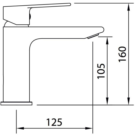 Смеситель Clever Agora Xtreme 60100 на раковину хром
