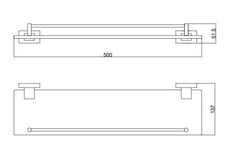 Полка в ванную комнату BELZ B90207