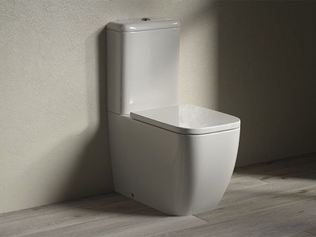 Чаша унитаза напольная Hatria BIANCA Y7AE01 цвет белый без сиденья душевой смыв