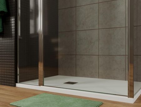 Боковая стенка Allen Brau Priority 3.31013.00G 80х200 стекло тонированное профиль хром