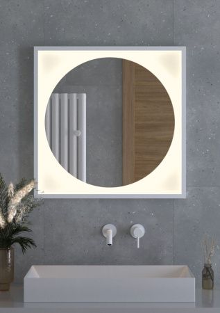 Зеркало с подсветкой Defesto ECLIPSE DF 2237 70х70 подвесное