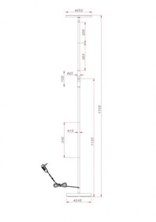 Торшер Arte Lamp SCEPTRUM (СЦЕПТРУМ) A1822PN-1BK