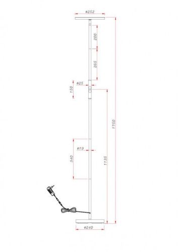 Торшер Arte Lamp SCEPTRUM (СЦЕПТРУМ) A1822PN-1BK - фото 2
