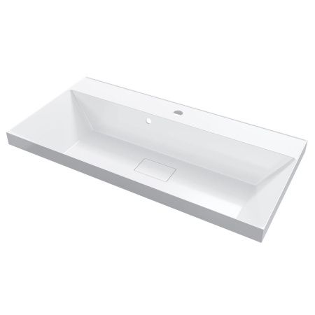 Раковина из искусственного камня Uperwood Classic New 291021026 90х50 полувстраиваемая цвет белый