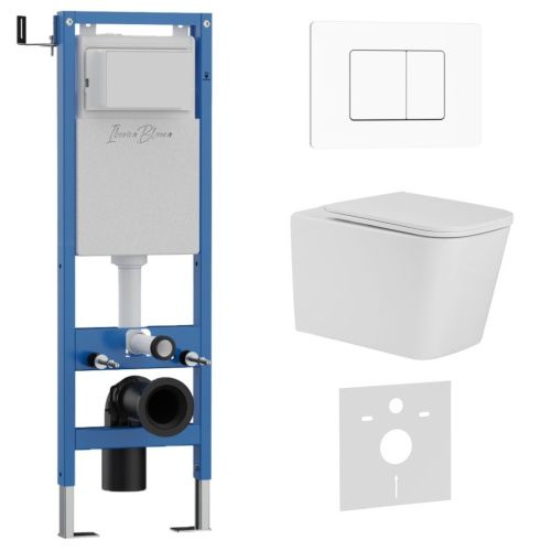 Комплект унитаз с инталляцией и клавишей смыва Iberica Blanca TOLEDO ALTO IB.001M.TLA.234.111 - фото 2