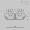 Светильник встраиваемый Maytoni Technical Alfa LED DL043-02-10W3K-D-SQ-W