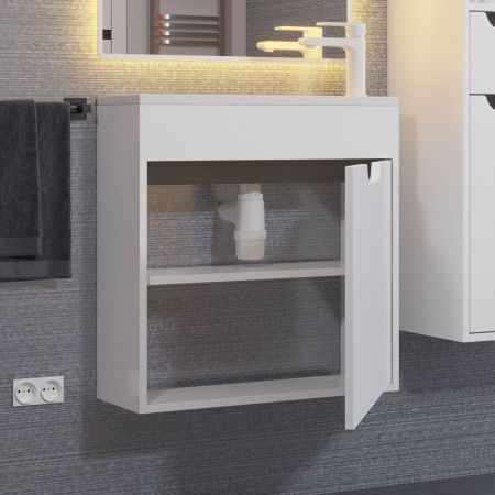 Тумба с раковиной Uperwood UPD Modul 393020557 60х20 цвет белый