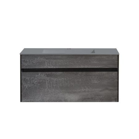 Тумба под раковину Vincea Chiara VMC-2C100GS 100х40 подвесная цвет серый