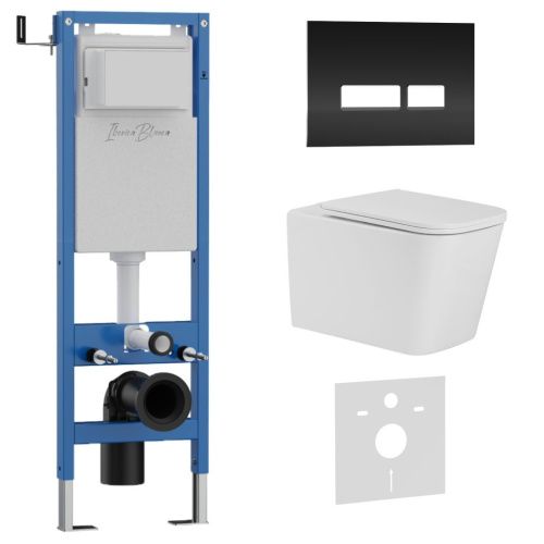 Комплект унитаз с инталляцией и клавишей смыва Iberica Blanca TOLEDO ALTO IB.001M.TLA.234.2211 - фото 2