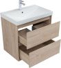 Тумба под раковину Aquanet Милан 00336383 70х50 подвесная цвет бежевый