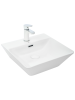 Раковина из сантехнического фаянса WeltWasser WW SK 10000003834 40х40 подвесная цвет белый 1 отверстие под смеситель