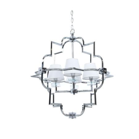 Люстра подвесная Lumina Deco Baltimore (Балтиморе) LDP 8020-4 CHR+WT