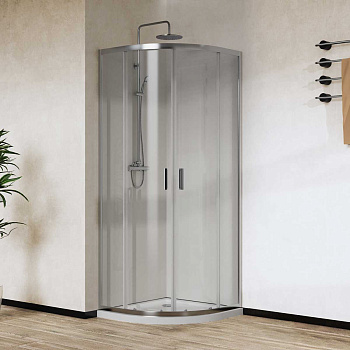 Душевой уголок Vincea City VSQ-5CT800CL 80х80 стекло прозрачное профиль хром глянцевый без поддона