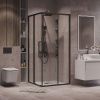 Душевой уголок Grossman Cosmo 300.K33.02.9090.21.00 90х90 стекло прозрачное профиль черный без поддона
